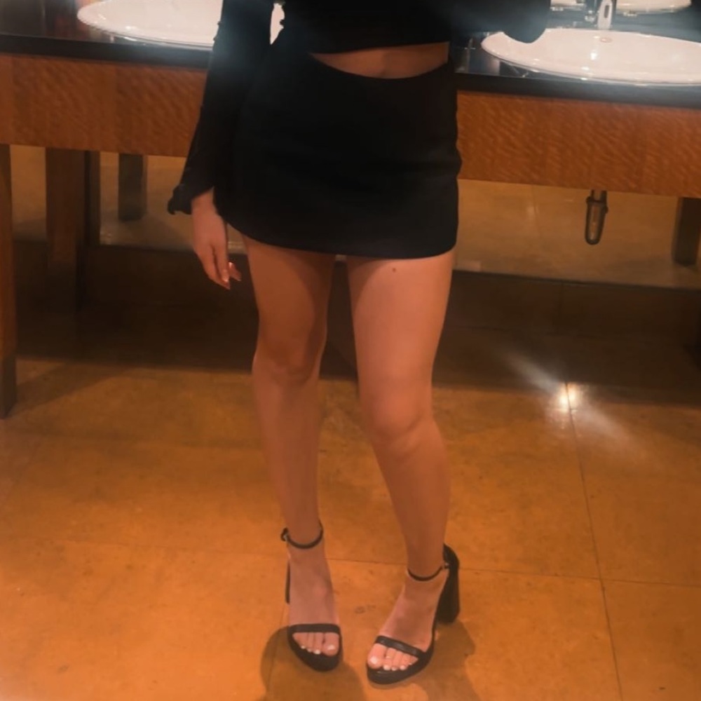 Zara Black Mini Skirt